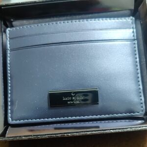 kate spade Metallic Blue(Lilac?) Card Holder NIB